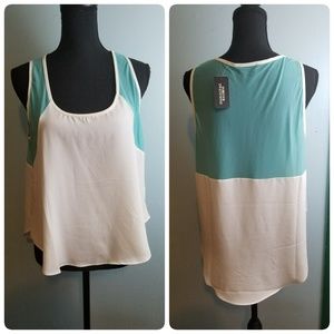Mesh Colorblock Tank Top